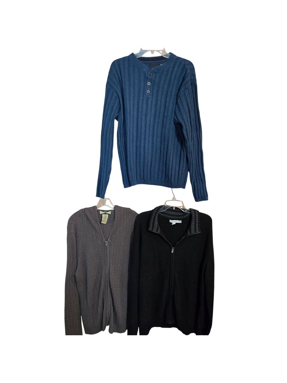 Men's XL Sweaters Pullovers Vests Wholesale Bulk Lot of 3 46 48 Extra Large